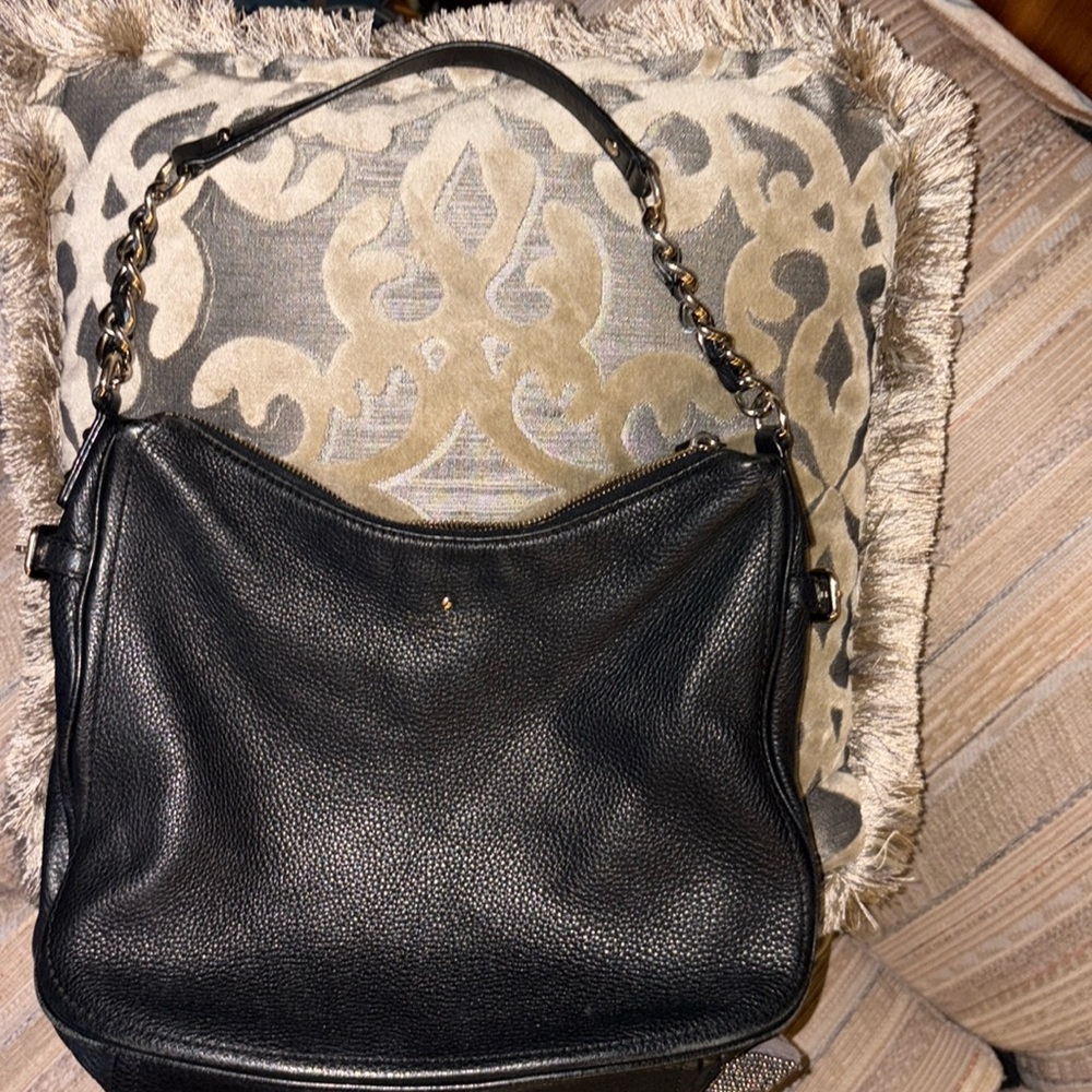 Kate Spade Black Pine Street Finley Leather Shoulder Bag